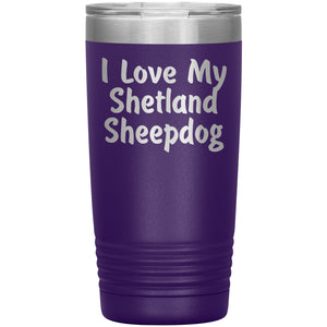 Love My Shetland Sheepdog v4 - 20oz Insulated Tumbler