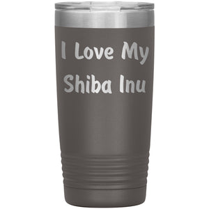 Love My Shiba Inu v4 - 20oz Insulated Tumbler