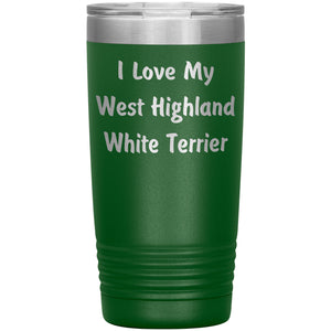 Love My West Highland White Terrier v4 - 20oz Insulated Tumbler