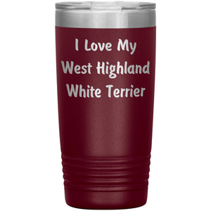 Love My West Highland White Terrier v4 - 20oz Insulated Tumbler