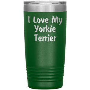 Love My Yorkie Terrier v4 - 20oz Insulated Tumbler