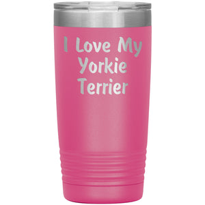 Love My Yorkie Terrier v4 - 20oz Insulated Tumbler