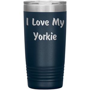 Love My Yorkie v4 - 20oz Insulated Tumbler