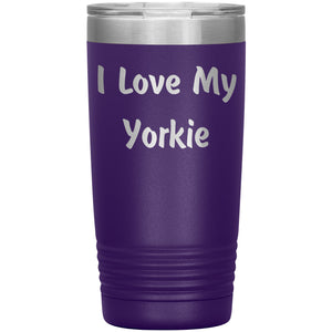 Love My Yorkie v4 - 20oz Insulated Tumbler