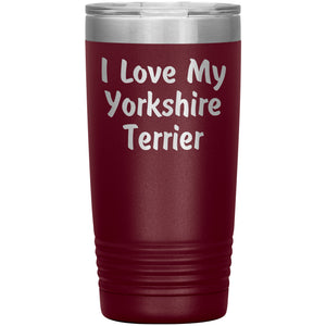 Love My Yorkshire Terrier v4 - 20oz Insulated Tumbler