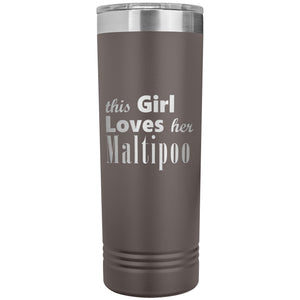 Maltipoo - 22oz Insulated Skinny Tumbler