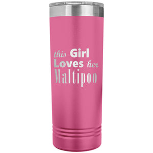 Maltipoo - 22oz Insulated Skinny Tumbler