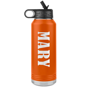 Mary v02 - 32oz Insulated Water Bottle