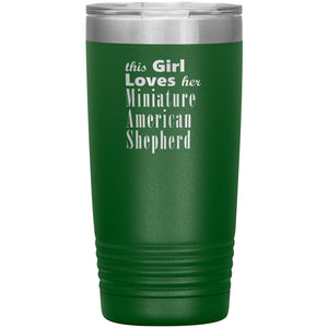 Miniature American Shepherd - 20oz Insulated Tumbler