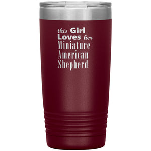 Miniature American Shepherd - 20oz Insulated Tumbler