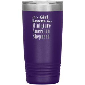 Miniature American Shepherd - 20oz Insulated Tumbler