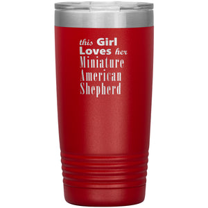 Miniature American Shepherd - 20oz Insulated Tumbler