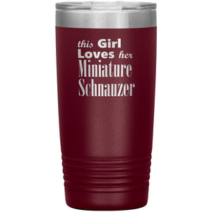 Miniature Schnauzer - 20oz Insulated Tumbler