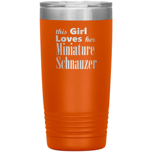 Miniature Schnauzer - 20oz Insulated Tumbler