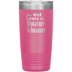 Miniature Schnauzer - 20oz Insulated Tumbler