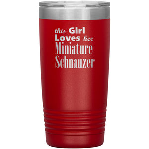 Miniature Schnauzer - 20oz Insulated Tumbler