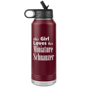 Miniature Schnauzer - 32oz Insulated Water Bottle