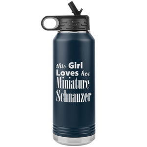 Miniature Schnauzer - 32oz Insulated Water Bottle