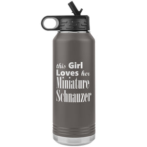 Miniature Schnauzer - 32oz Insulated Water Bottle