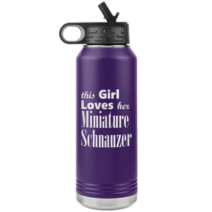 Miniature Schnauzer - 32oz Insulated Water Bottle