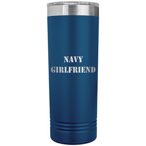 Navy Girlfriend - 22oz Insulated Skinny Tumbler