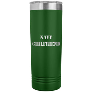 Navy Girlfriend - 22oz Insulated Skinny Tumbler