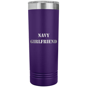 Navy Girlfriend - 22oz Insulated Skinny Tumbler