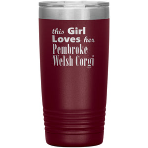 Pembroke Welsh Corgi - 20oz Insulated Tumbler