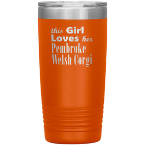 Pembroke Welsh Corgi - 20oz Insulated Tumbler