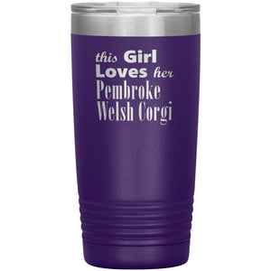 Pembroke Welsh Corgi - 20oz Insulated Tumbler