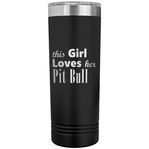 Pit Bull - 22oz Insulated Skinny Tumbler