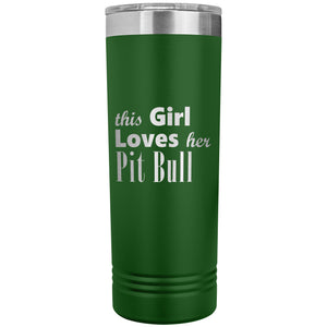 Pit Bull - 22oz Insulated Skinny Tumbler