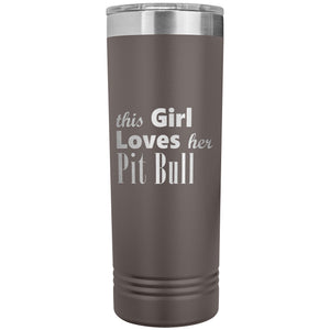 Pit Bull - 22oz Insulated Skinny Tumbler