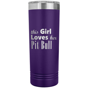 Pit Bull - 22oz Insulated Skinny Tumbler