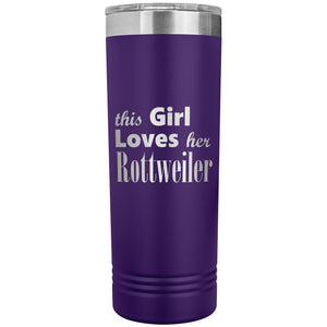 Rottweiler - 22oz Insulated Skinny Tumbler