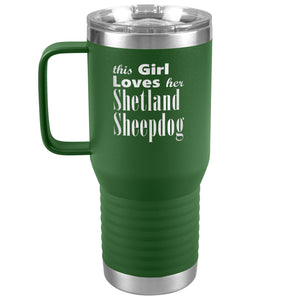 Shetland Sheepdog - 20oz Insulated Travel Tumbler