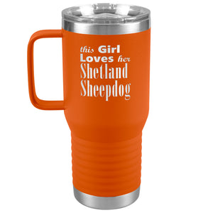 Shetland Sheepdog - 20oz Insulated Travel Tumbler