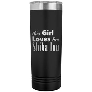 Shiba Inu - 22oz Insulated Skinny Tumbler