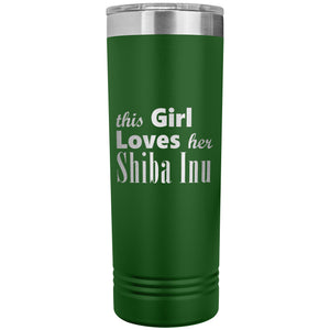 Shiba Inu - 22oz Insulated Skinny Tumbler