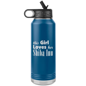 Shiba Inu - 32oz Insulated Water Bottle