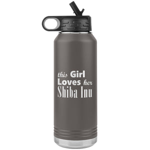 Shiba Inu - 32oz Insulated Water Bottle