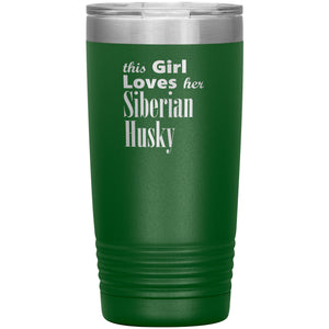 Siberian Husky - 20oz Insulated Tumbler