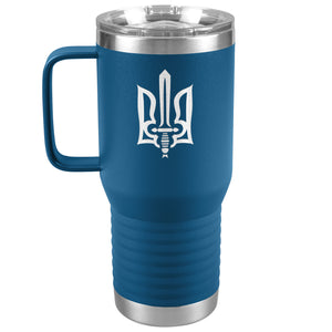 Stylized Tryzub - 20oz Insulated Travel Tumbler