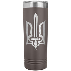 Stylized Tryzub - 22oz Insulated Skinny Tumbler