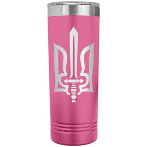 Stylized Tryzub - 22oz Insulated Skinny Tumbler