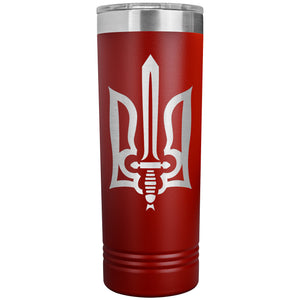 Stylized Tryzub - 22oz Insulated Skinny Tumbler