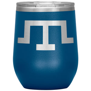 Tamga of Crimean Tatar Giray Dynasty - 12oz Insulated Wine Tumbler