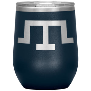 Tamga of Crimean Tatar Giray Dynasty - 12oz Insulated Wine Tumbler