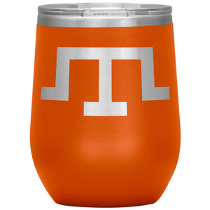 Tamga of Crimean Tatar Giray Dynasty - 12oz Insulated Wine Tumbler