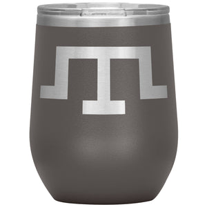 Tamga of Crimean Tatar Giray Dynasty - 12oz Insulated Wine Tumbler